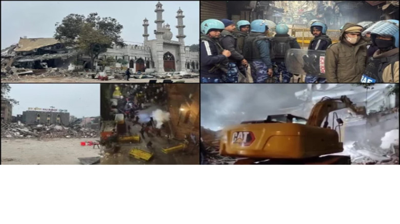 দিল্লিতে মসজিদ ও কবরস্থান সংলগ্ন স্থাপনা উচ্ছেদ, পুলিশের সঙ্