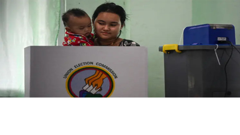 গৃহযুদ্ধের মধ্যে মিয়ানমারে দ্বিতীয় ধাপের ভোটগ্রহণ চলছে