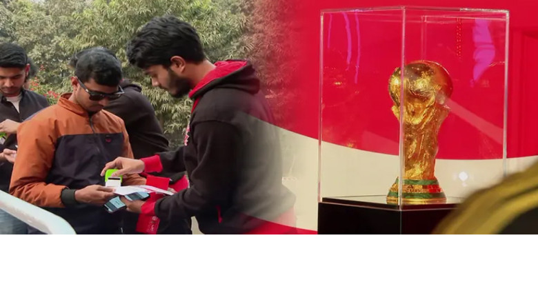 বিশ্বকাপ ট্রফি বাংলাদেশে এলেও উপেক্ষিত দেশের ফুটবলাররা