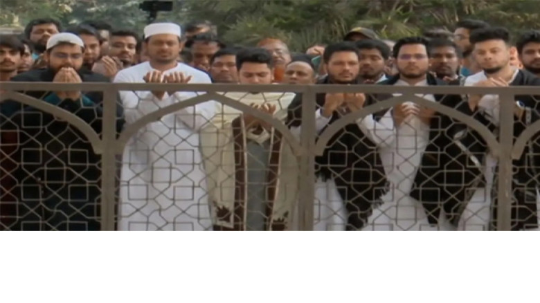 ইনকিলাব মঞ্চের হাদির কবর জিয়ারত করে প্রচারণা শুরু