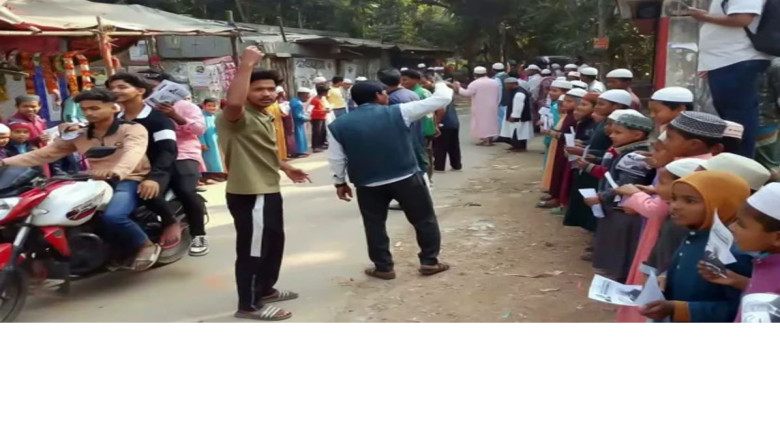 শিক্ষার্থীদের দিয়ে প্রচারণা, মাদ্রাসা শিক্ষককে জরিমানা