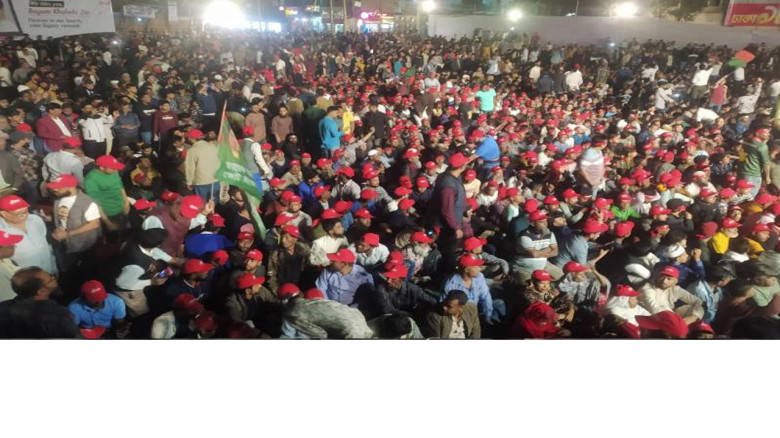 উত্তরায় জনসমুদ্রে রূপ নিল বিএনপির জনসভা, অপেক্ষায় তারেক রহমা