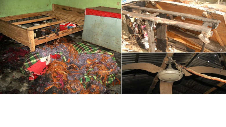 জামায়াত নেতার বসতবাড়িতে অগ্নিসংযোগ