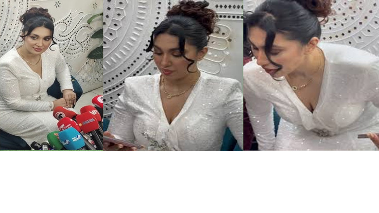 সাদা পরীর লুকে পার্লার উদ্বোধনে নজর কাড়লেন অপু বিশ্বাস...