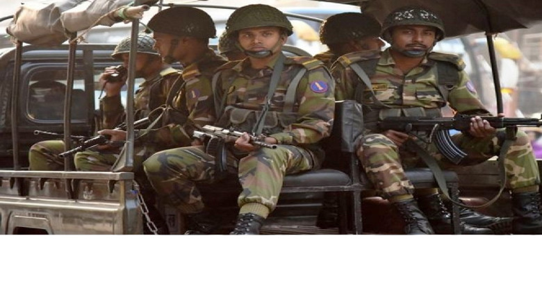 আইনশৃঙ্খলা নিয়ন্ত্রণে ভোটের মাঠে সশস্ত্র বাহিনী