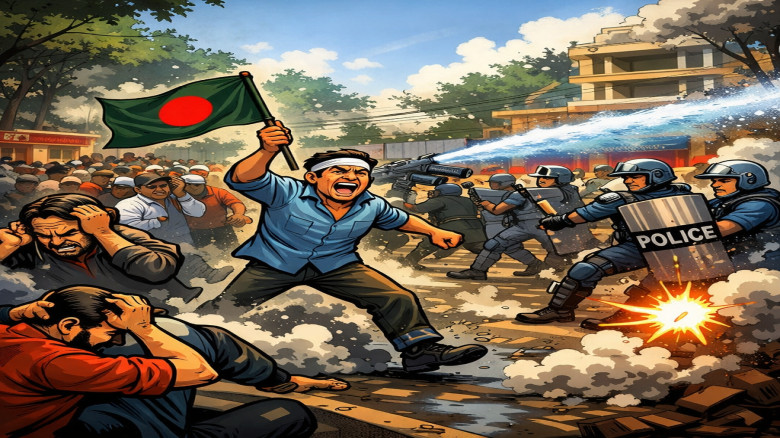 ৯ম পে-স্কেলের গেজেট দাবিতে যমুনা ঘেরাও, পুলিশের জলকামান ও সা