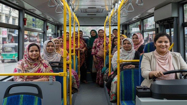 ১৮০ দিনের কর্মসূচিতে নারীচালিত বাস চালুর লক্ষ্য