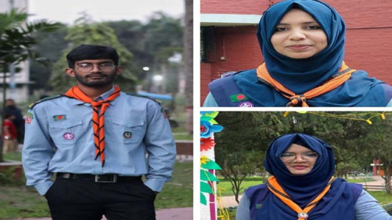 বাকৃবির ৩ রোভার স্কাউট পেলেন জাতীয় ‘সমাজ উন্নয়ন অ্যাওয়ার্ড’