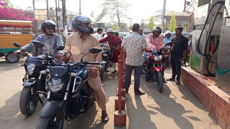 জ্বালানি সীমা নির্ধারণ: মোটরসাইকেলে দিনে ২ লিটার তেল