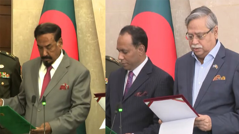 জাতীয় সংসদে শপথ নিলেন স্পিকার ও ডেপুটি স্পিকার
