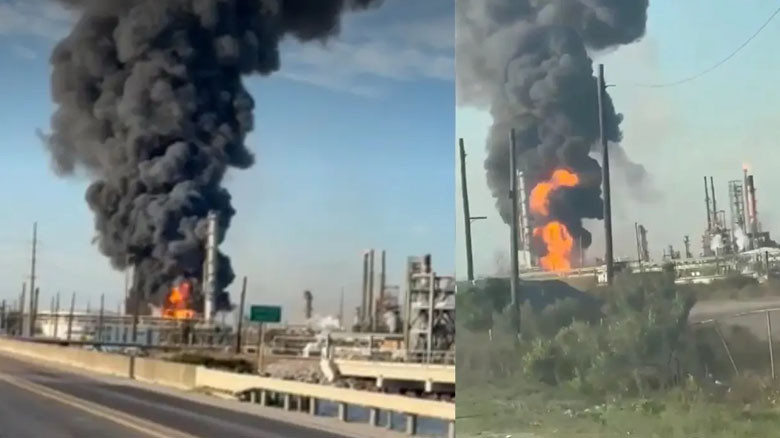 যুক্তরাষ্ট্রে তেল শোধনাগারে ভয়াবহ বিস্ফোরণ, কেঁপে উঠল টেক্সা