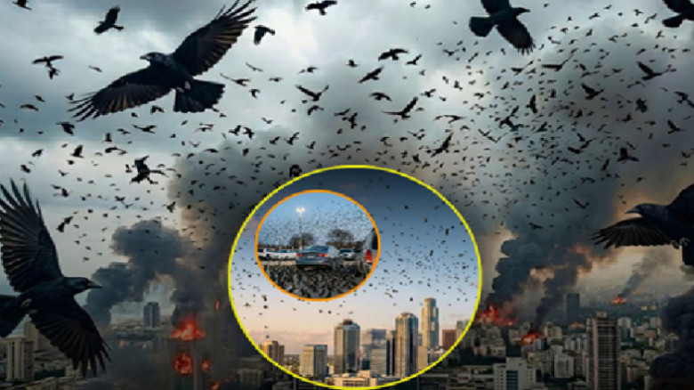 তেল আবিবে কাকের ঝাঁক, সামাজিক মাধ্যমে নানা ব্যাখ্যা