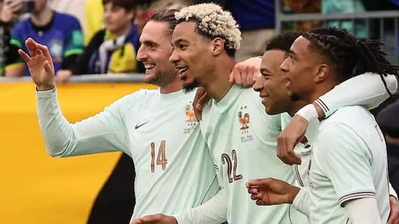 ফ্রান্সের দাপট, ব্রাজিলকে হারিয়ে প্রীতি ম্যাচে জয়