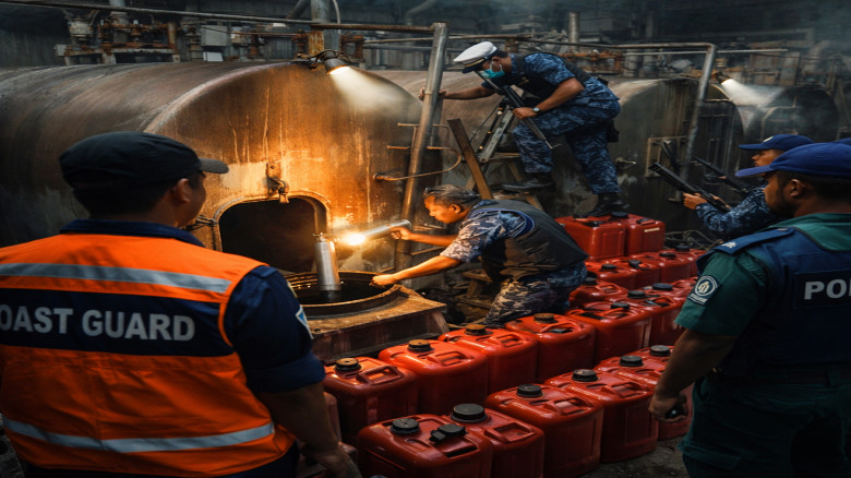 শিল্পাঞ্চলে অভিযান, অতিরিক্ত জ্বালানি তেল জব্দ