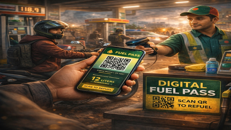 তেল মজুদ ঠেকাতে ডিজিটাল ‘ফুয়েল পাস’ চালু করছে সরকার