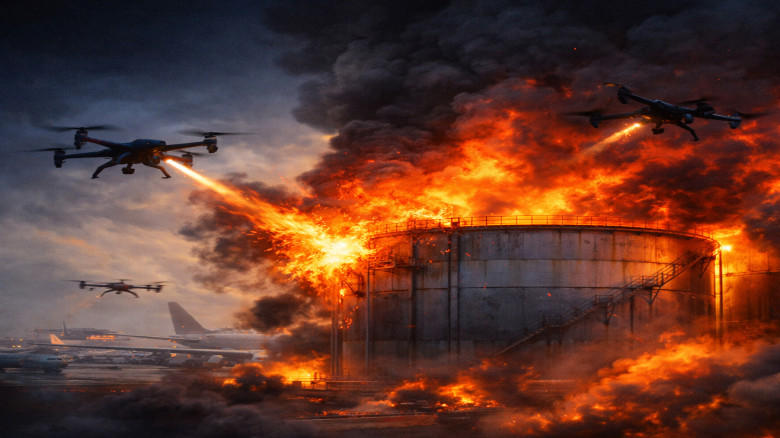 কুয়েত বিমানবন্দরে ড্রোন হামলায় জ্বালানি ট্যাংক ক্ষতিগ্রস্ত