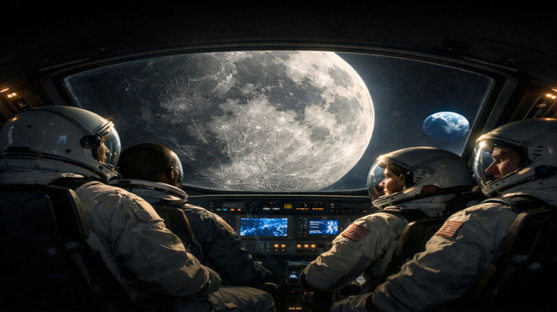 চাঁদ অভিযানে নতুন ইতিহাস, নারীসহ চার নভোচারীর যাত্রা শুরু হচ