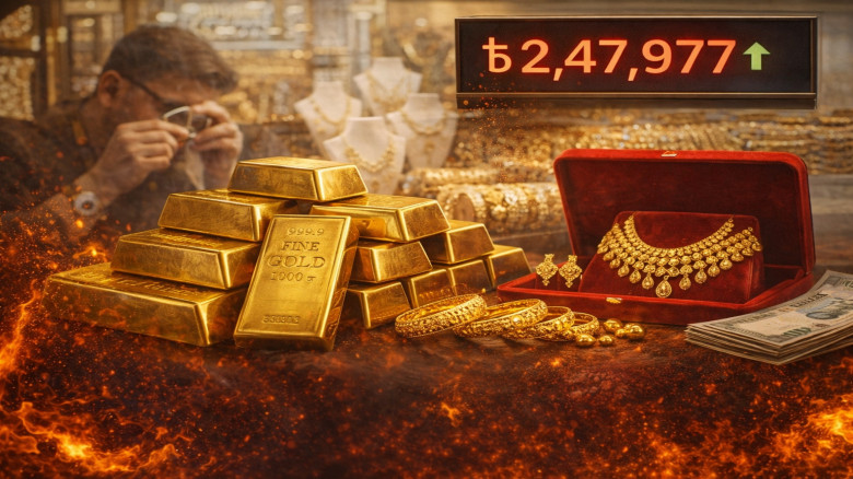 দেশের বাজারে সোনার দামে নতুন উল্লম্ফন