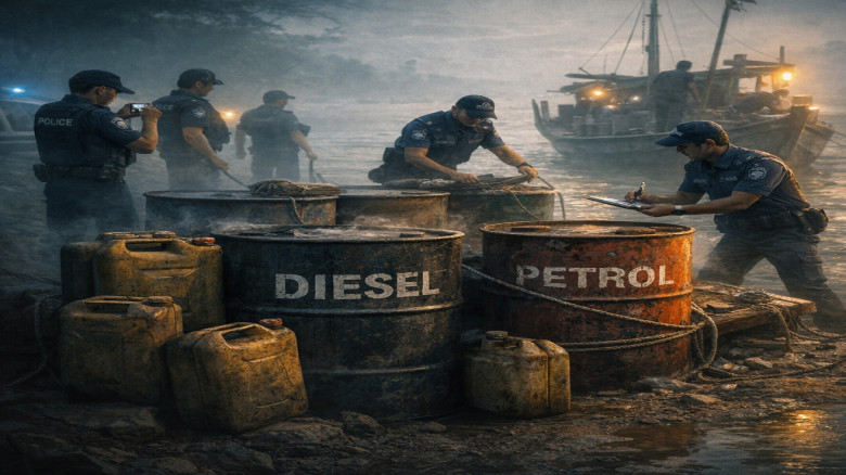 অবৈধভাবে তেল সরবরাহ, কলাপাড়ায় জব্দ ৬ হাজার লিটার