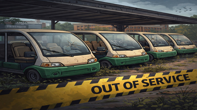 যান্ত্রিক ত্রুটি ও লোকসানে অচল রাবির ই-কার