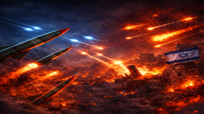 ইসরায়েলে ইরানের দফায় দফায় ক্ষেপণাস্ত্র হামলা