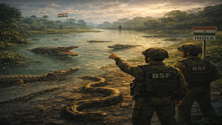 সীমান্ত নিরাপত্তায় কুমির-সাপ ব্যবহারের পরিকল্পনা ভারতের