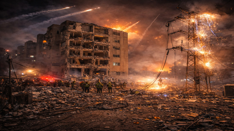 ইসরাইলজুড়ে ইরানের ক্ষেপণাস্ত্র হামলা, ক্ষতিগ্রস্ত ভবন ও বিদ্