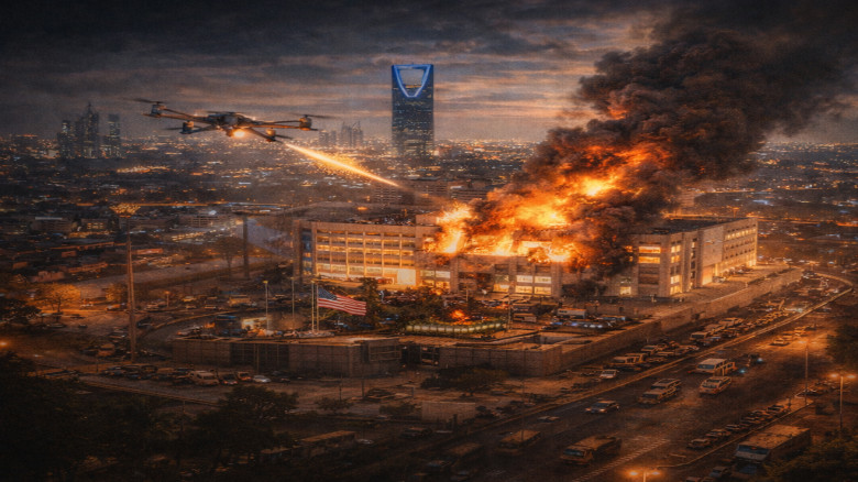 রিয়াদে মার্কিন দূতাবাসে ড্রোন হামলা: ইরান নয়, দায় দিল ইসরাইল