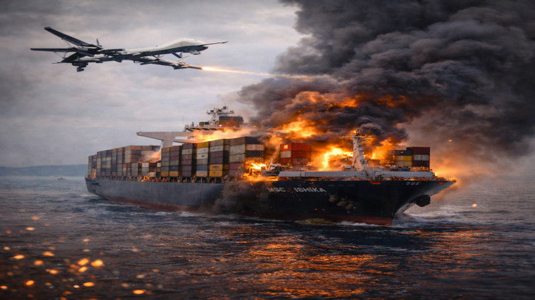 হরমুজ প্রণালীতে ইসরাইলের জাহাজে ড্রোন হামলা