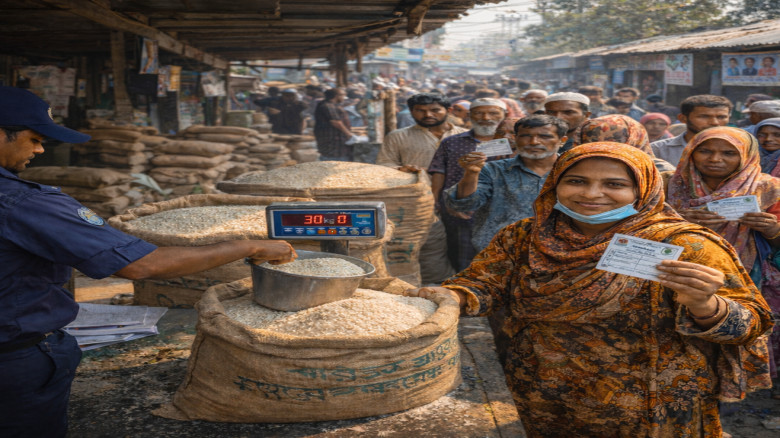 খাদ্যবান্ধব কর্মসূচিতে ৫৫ লাখ পরিবারকে ১৫ টাকা দরে চাল
