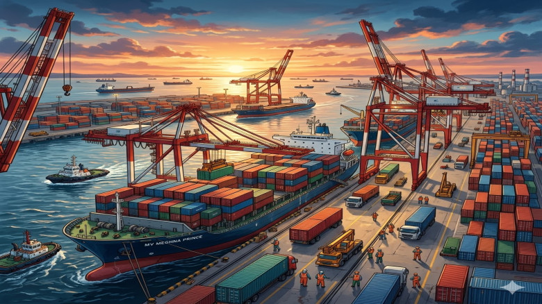 জ্বালানি সংকটের মাঝেও মোংলা বন্দর সচল: এক কোটি টন পণ্য খালাস