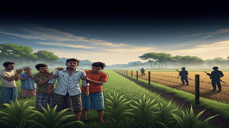 পাটগ্রামে বিএসএফের গুলিতে বাংলাদেশি কৃষক আহত