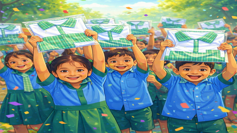 ২ লাখ প্রাথমিক শিক্ষার্থীর জন্য ফ্রি স্কুল ড্রেস ঘোষণা