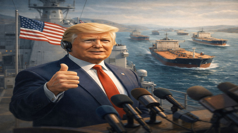 ট্রাম্পের ঘোষণা: হরমুজ প্রণালিতে যানজট মোকাবেলায় যুক্তরাষ্ট্