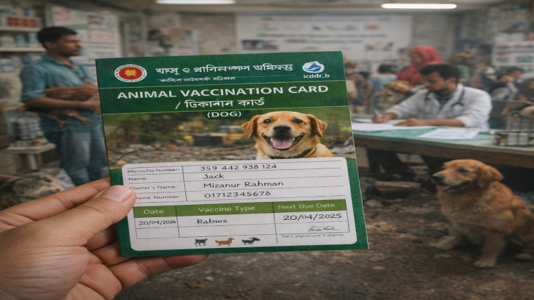 প্রাণীদের টিকাদানের জন্য নতুন ভ্যাকসিনেশন কার্ড চালু