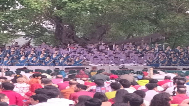 রমনায় ছায়ানটের প্রভাতী আয়োজন, সুরে সুরে নববর্ষ বরণ