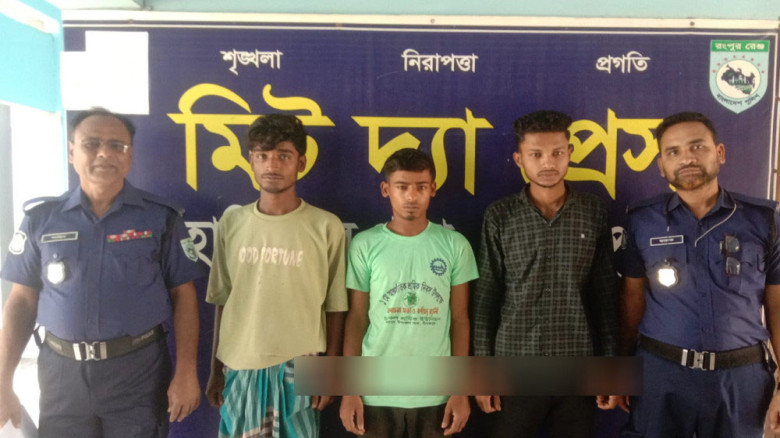 দিনাজপুরে অভিযান, চুরির ঘটনায় তিনজন গ্রেপ্তার