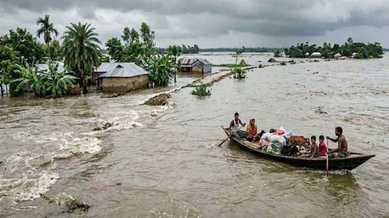 হাওরে বন্যার শঙ্কা, ৮ নদীর পানি বিপৎসীমার ওপরে