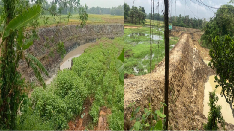 কালীগঞ্জে অবৈধভাবে মাটি কাটায় ভ্রাম্যমাণ আদালতের জরিমানা
