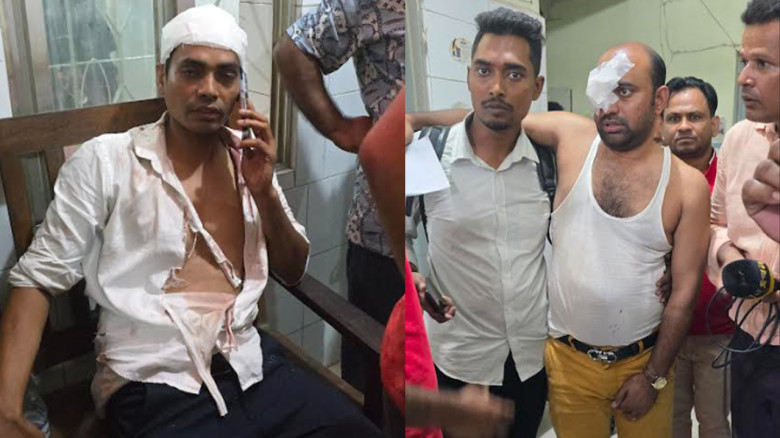 অনুসন্ধানী রিপোর্ট করতে গিয়ে হামলার শিকার টিভি সাংবাদিকরা