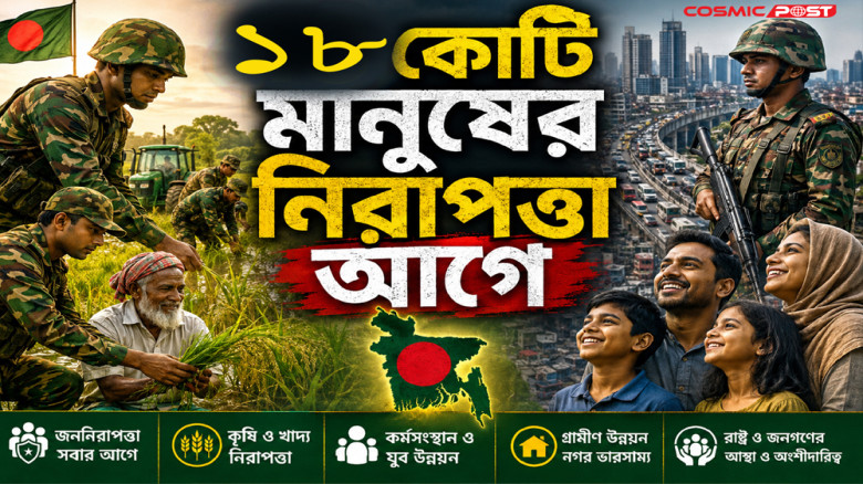 ১৮ কোটি মানুষের নিরাপত্তা আগে