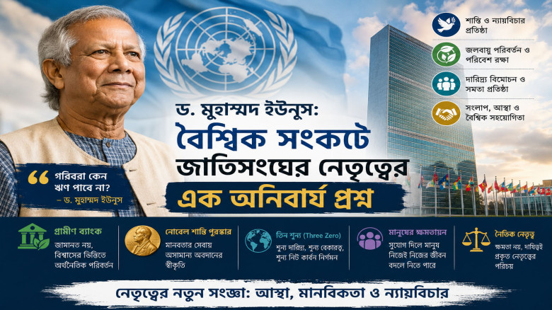 ড. মুহাম্মদ ইউনূস: বৈশ্বিক সংকটে জাতিসংঘের নেতৃত্বের এক অনিব