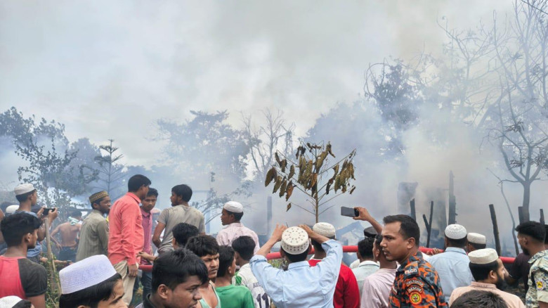 রোহিঙ্গা ক্যাম্পের প্রশিক্ষণ কেন্দ্রে অগ্নিকাণ্ড
