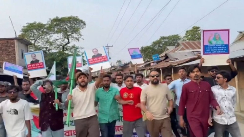 নেত্রকোনায় নিষিদ্ধ ছাত্রলীগের ঝটিকা মিছিল, গ্রেপ্তার ৬
