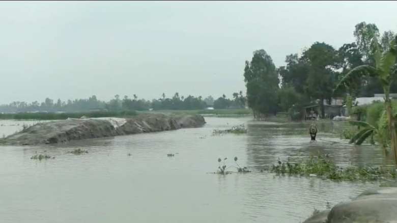 কুড়িগ্রামে নদ-নদীর পানি বৃদ্ধি, তিস্তার পানি বিপদসীমা ছুঁইছু