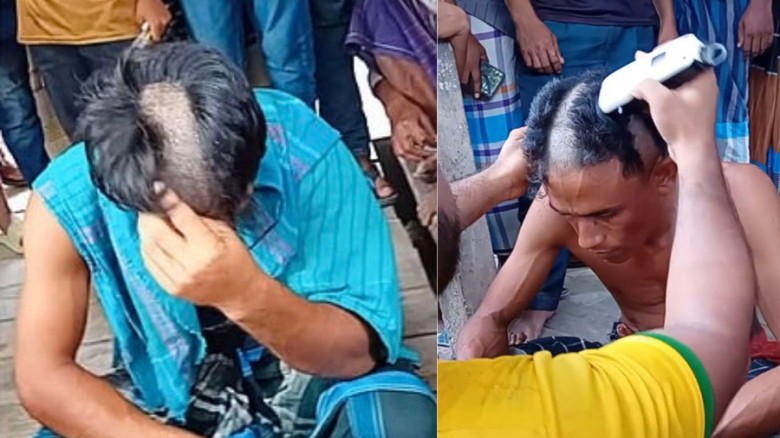 ফরিদপুরে মাদকের অভিযোগে দুই যুবককে প্রকাশ্যে হেনস্তার অভিযোগ...