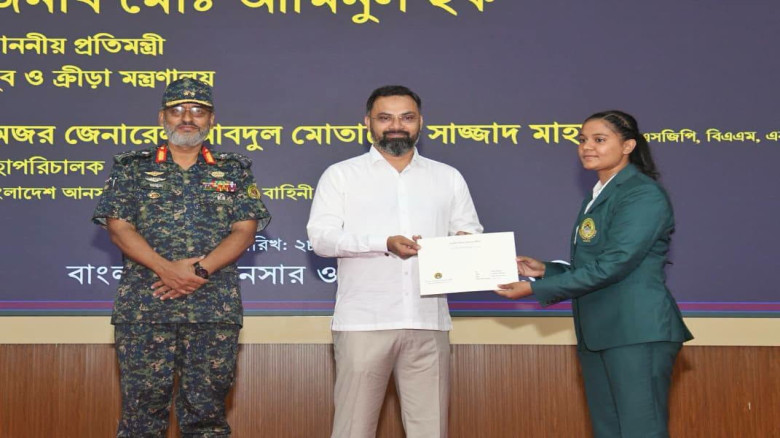 আনসার-ভিডিপির আয়োজনে ২৩ কৃতি খেলোয়াড়কে সম্মাননা