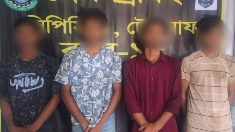টেকনাফের দুর্গম পাহাড় থেকে অপহৃত চার তরুণ উদ্ধার