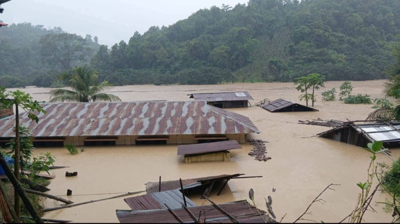 পানির নিচে রাঙামাটির বিলাইছড়ির অধিকাংশ এলাকা
