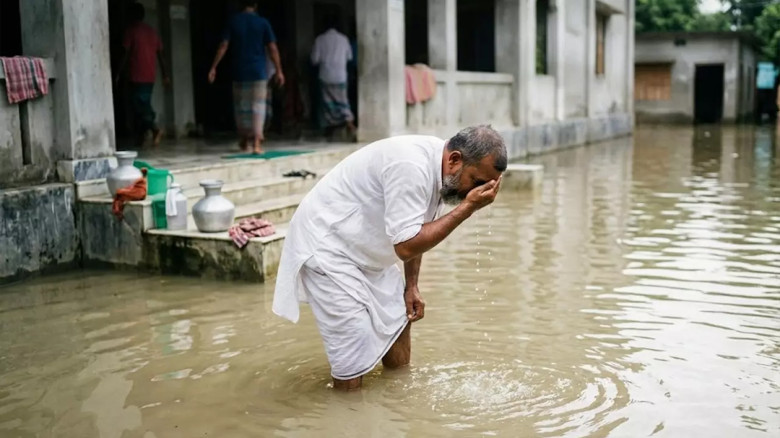 বন্যার পানি দিয়ে অজু বা গোসল করা যাবে? ইসলাম কী বলে